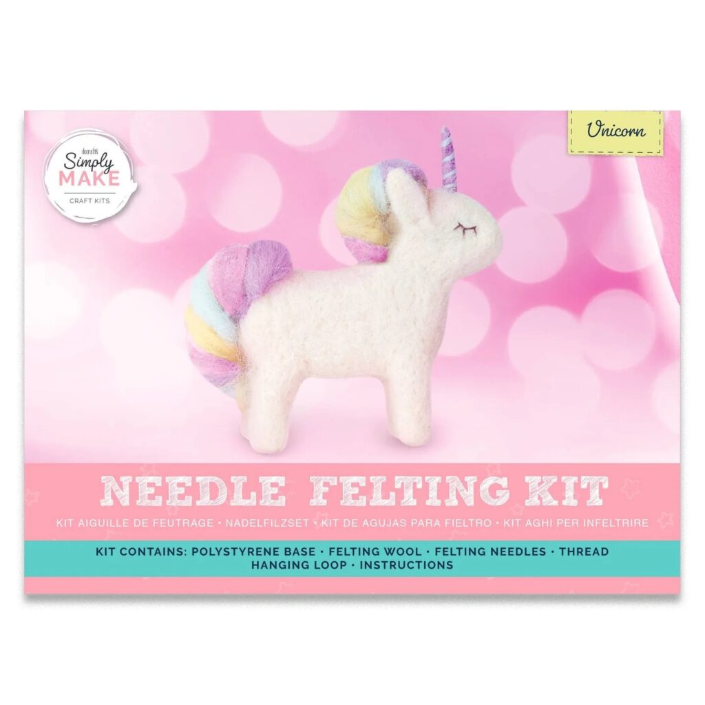 Simply Make Unicorn Needle Felting Craft Kit 5038041049707 2